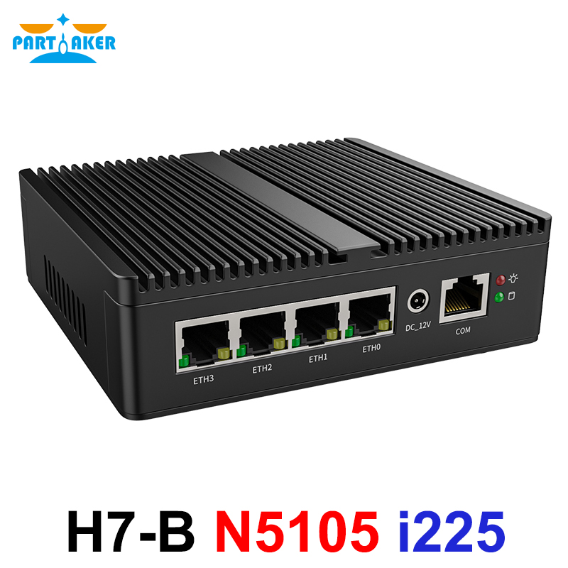Pfsense Firewall Router 2.5G 4 I226 - جهاز راوتر صغير Partaker Mini PC