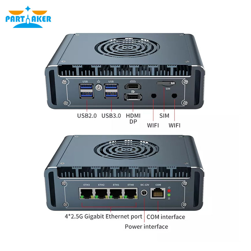 Pfsense Firewall Router 2.5G 4 I226 - الجيل الثاني عشر Intel I3-1115G4 جهاز