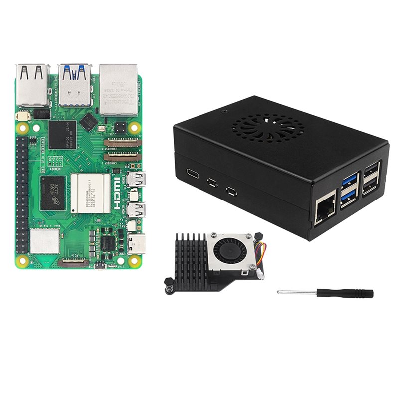 Raspberry Pi 5 8Gb Board - AS95-مجموعة أدوات إيراسبتك الأساسية لـ Raspberry