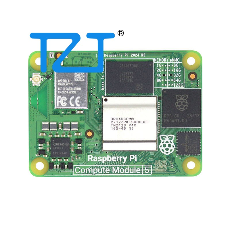 Raspberry Pi 5 8Gb Board - وحدة الحوسبة TZT 5 مع بلوتوث