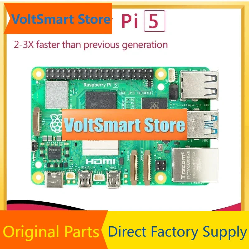 Raspberry Pi 5 8Gb Board - فولتسيفيشال راسبيري باي 5 كورتيكس-إيه76 لينكس