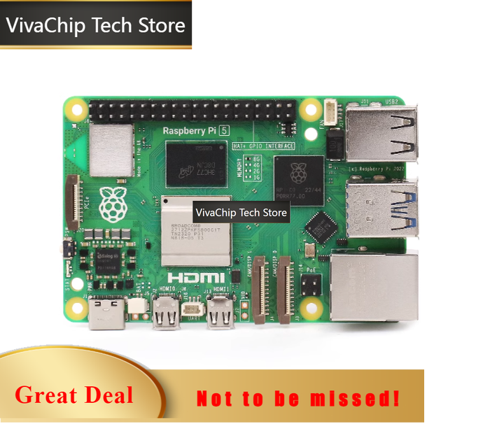 Raspberry Pi 5 8Gb Board - لوحة تطوير VivaCTRaspberry Pi الجيل الخامس