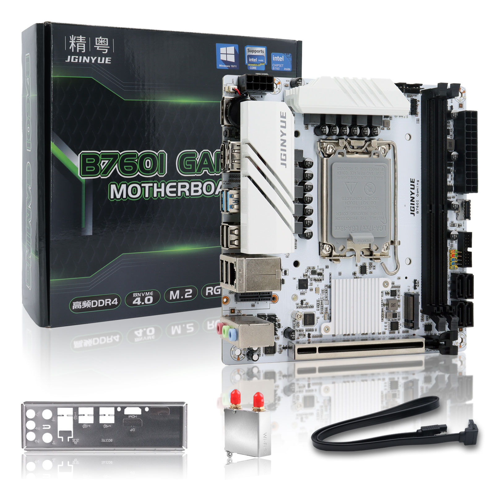 Lga1700 Itx Motherboard Ddr5 - لوحة أم JGINYUE B760 تدعم معالجات