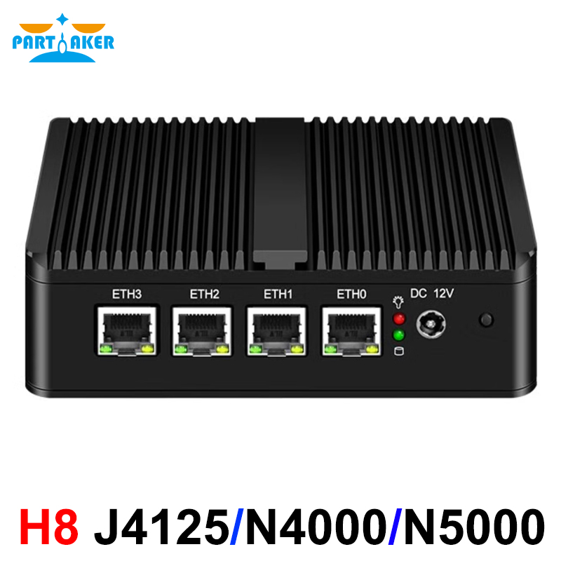 Pfsense Firewall Router 2.5G 4 I226 - جهاز توجيه pfSense بدون مروحة من