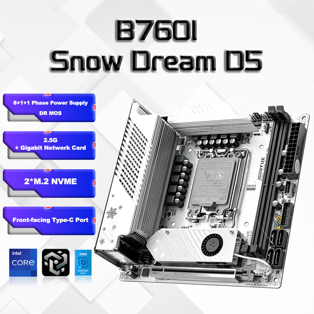 Lga1700 Itx Motherboard Ddr5 - B760i ARGB WIFI DDR5 اللوحة الأم