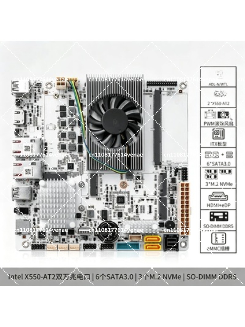 لوحة أم NAS بـ 8 فتحات مع معال - مراجعة Nas Motherboard 8 Sata Mini Itx وسعره