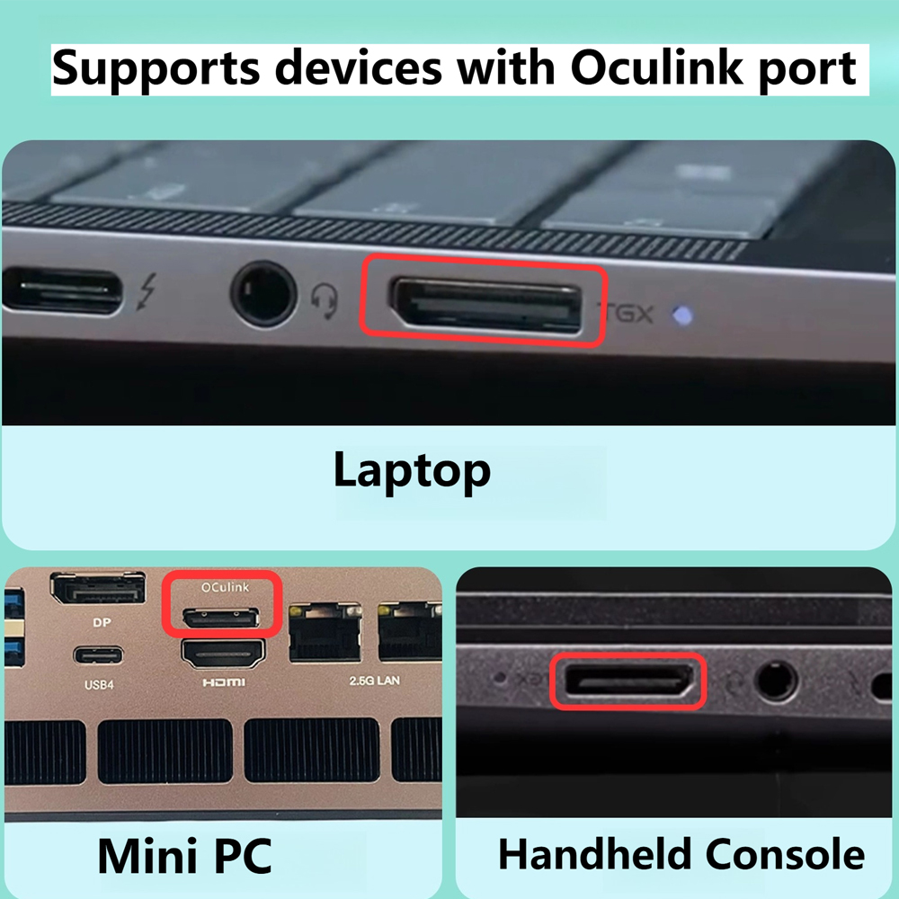قاعدة توصيل بطاقة الرسومات Ocu - مراجعة Oculink Egpu Mini Pc وسعره
