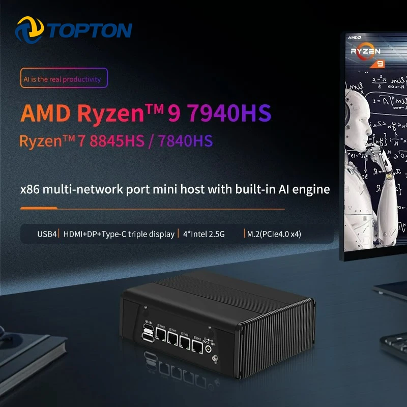 جهاز توجيه صغير ناعم من Super  - مراجعة Amd Ryzen 7 7840Hs Mini Pc وسعره