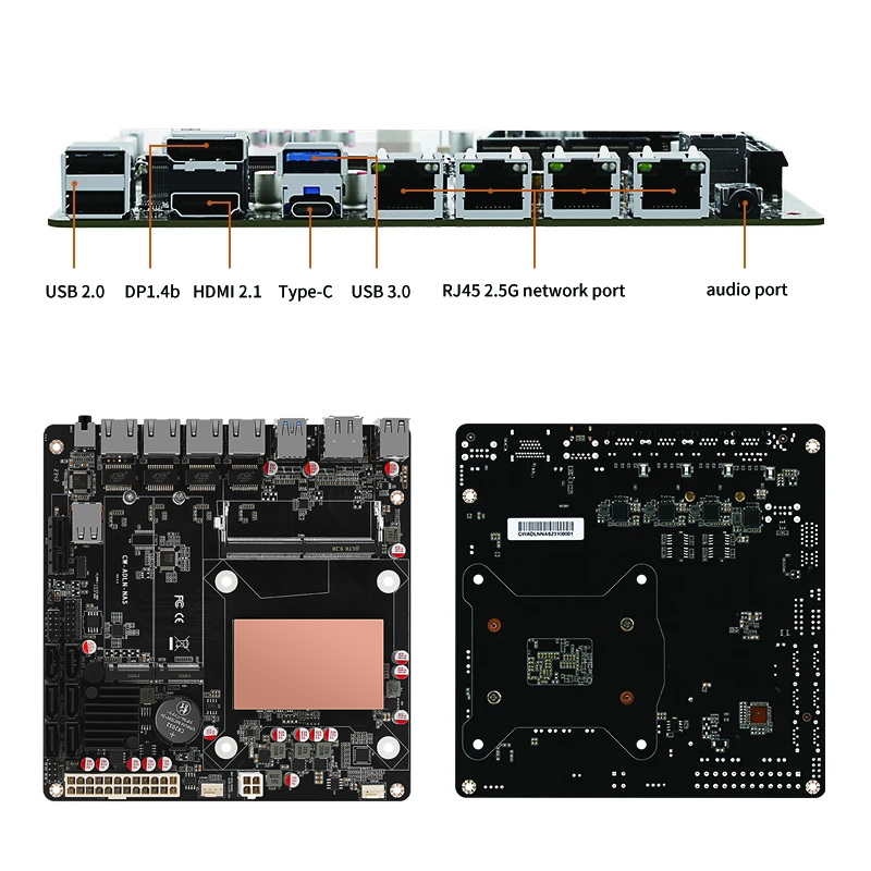 لوحة أم ITX N150 مع مجموعة NAS - مراجعة Nas Motherboard 8 Sata Mini Itx وسعره