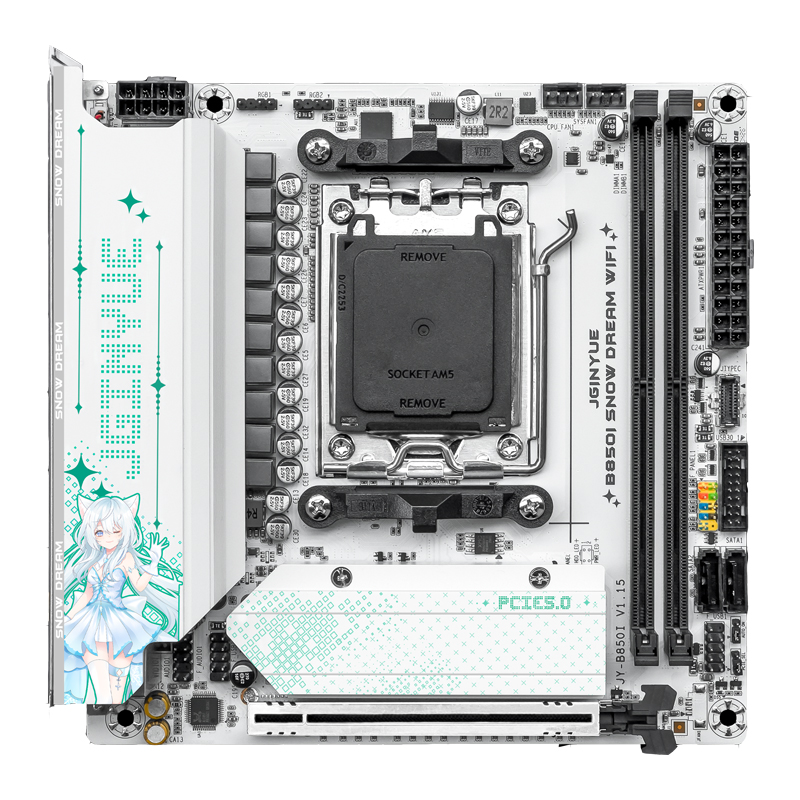 لوحة أم JGINYUE B850i Snow Dre - مراجعة Nas Motherboard 8 Sata Mini Itx وسعره