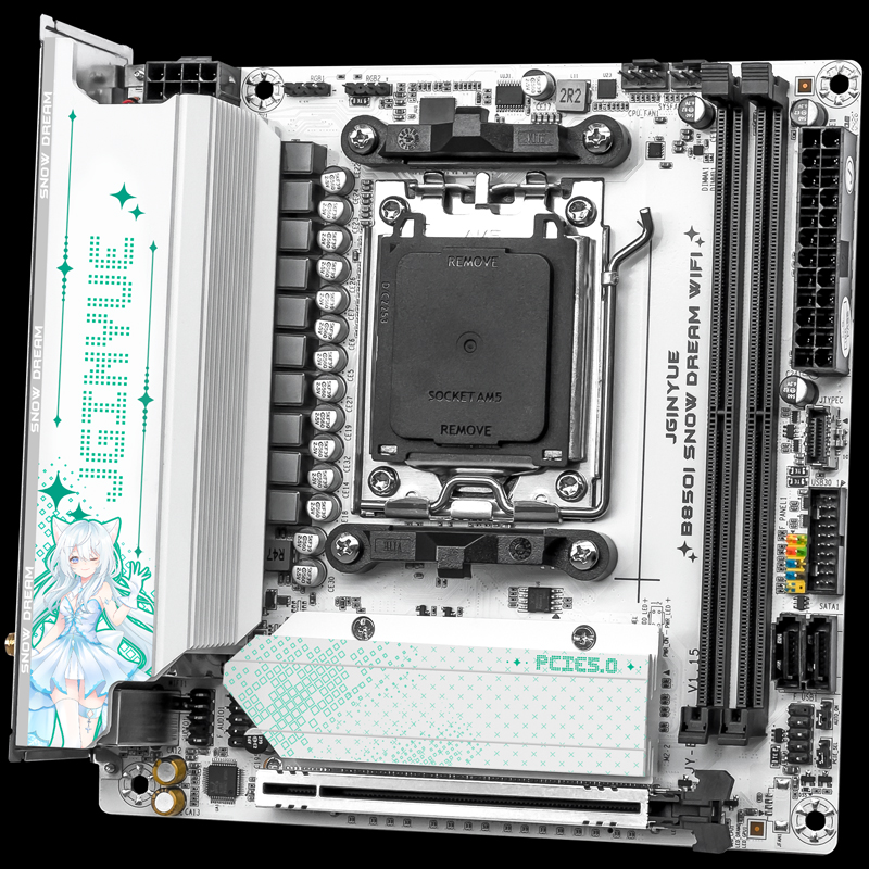 لوحة أم JGINYUE B850i Snow Dre - مراجعة Nas Motherboard 8 Sata Mini Itx وسعره