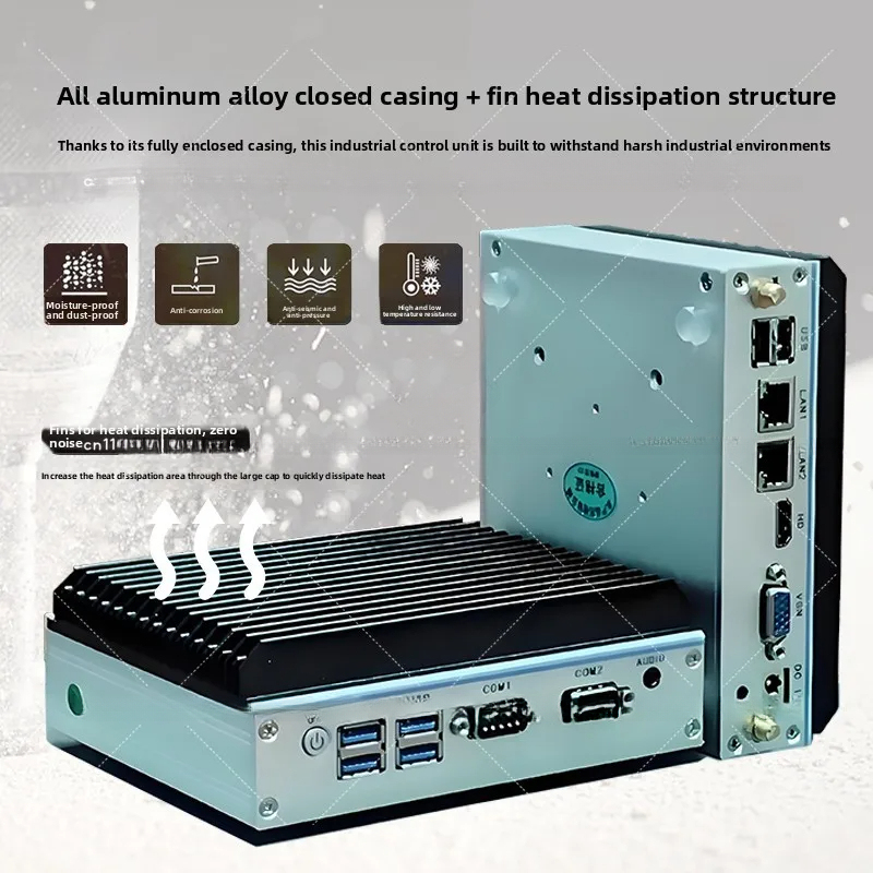 كمبيوتر صناعي صغير الحجم - معا - مراجعة Fanless Industrial Pc Rs485 Core I7 وسعره