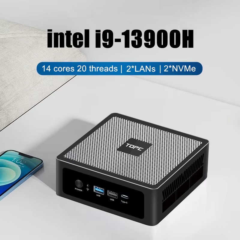جهاز كمبيوتر ميني للألعاب من ت - مراجعة Intel Core I9 13900H Mini Pc وسعره