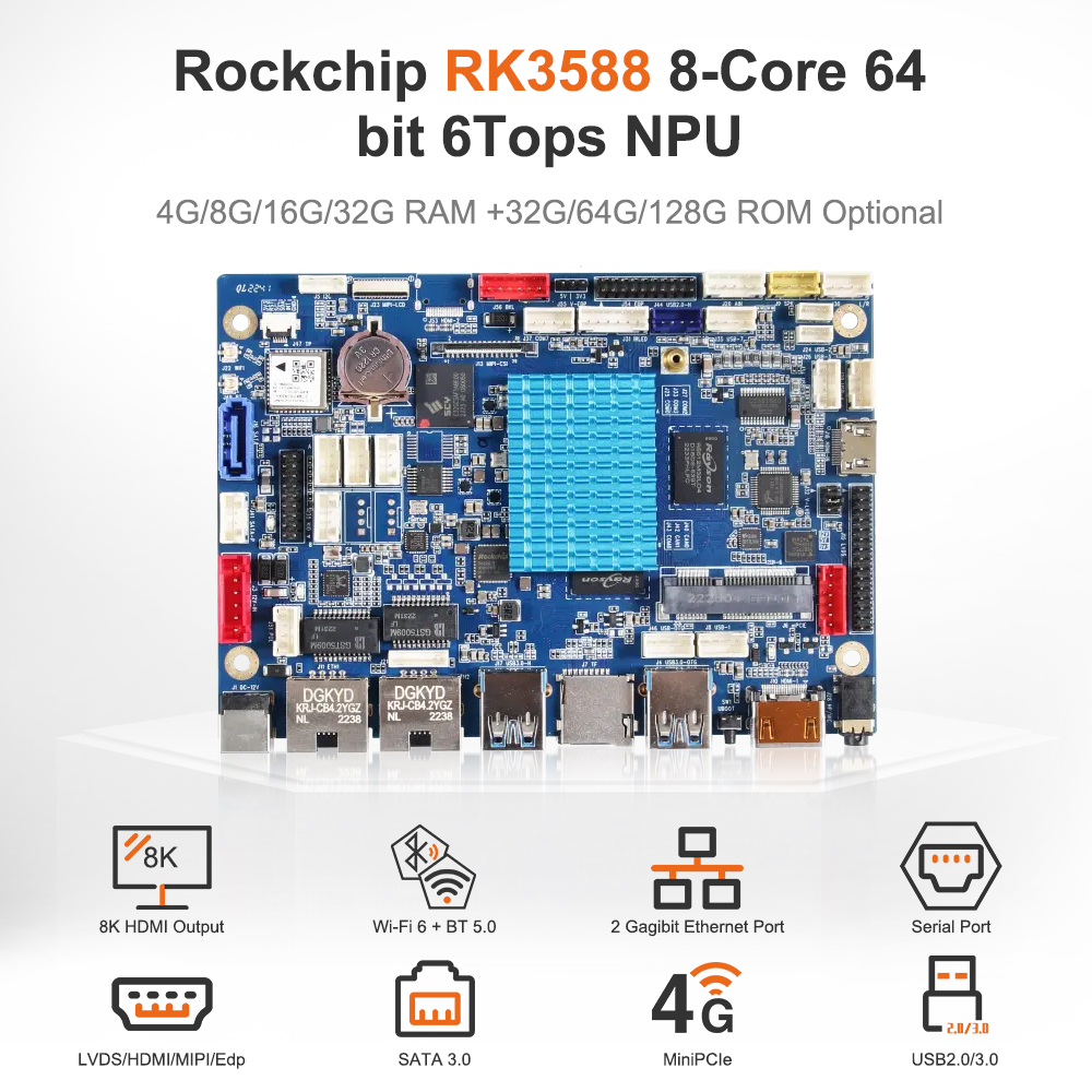 لوحة تطوير Rockchip RK3588 مع  - مراجعة Rockchip Rk3588 Development Board وسعره