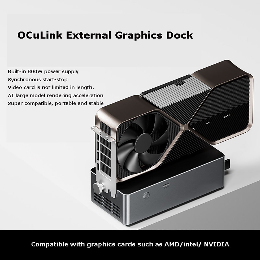 قاعدة توصيل AG02/AG01 للبطاقة  - مراجعة Oculink Egpu Mini Pc وسعره