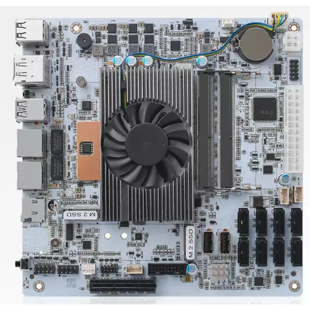 لوحة أم Mini-ITX بيضاء M11 NAS - مراجعة Nas Motherboard 8 Sata Mini Itx وسعره