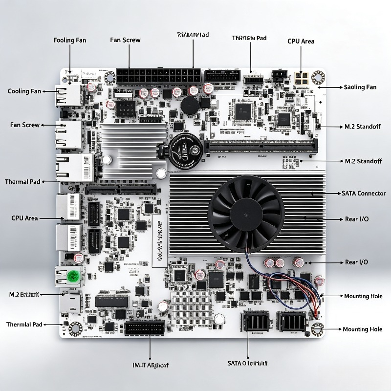 لوحة أم Mini ITX NAS مع معالج  - مراجعة Nas Motherboard 8 Sata Mini Itx وسعره