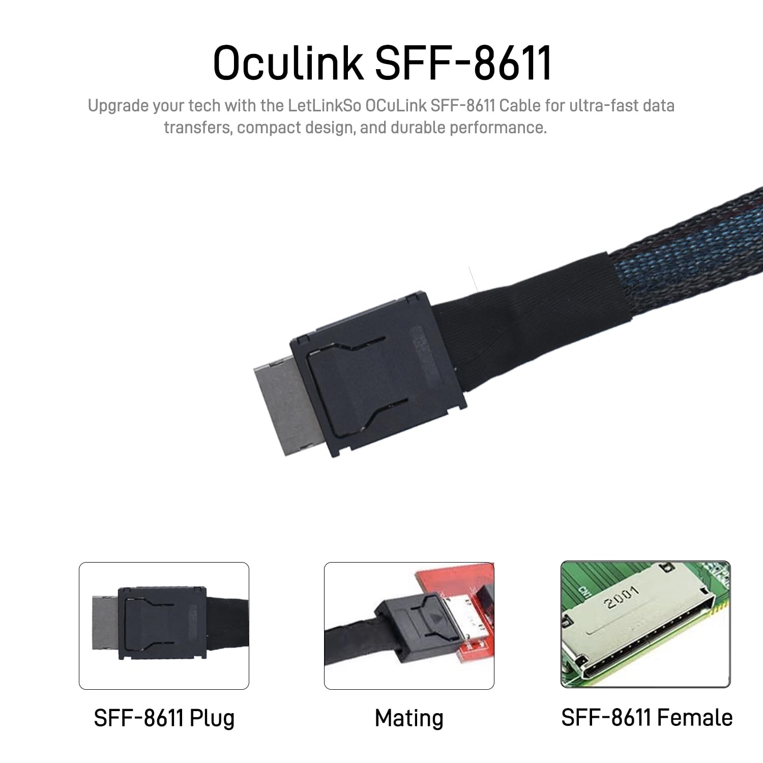 كابل JonISerl Oculink PCIe 4.0 - مراجعة Oculink Egpu Mini Pc وسعره