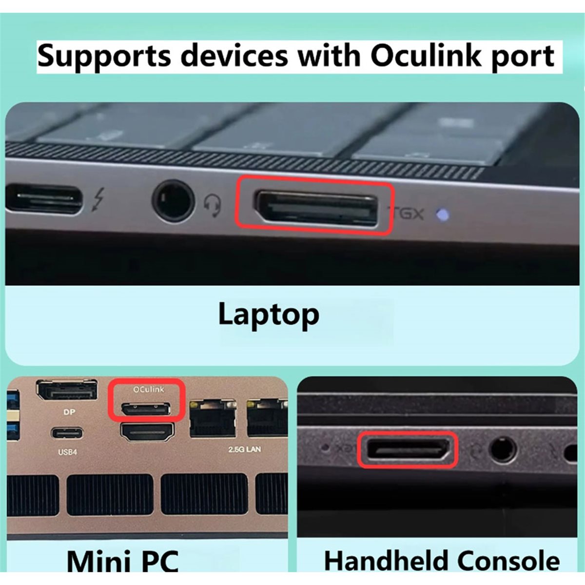 جديد من المصنع~قاعدة بطاقة رسو - مراجعة Oculink Egpu Mini Pc وسعره