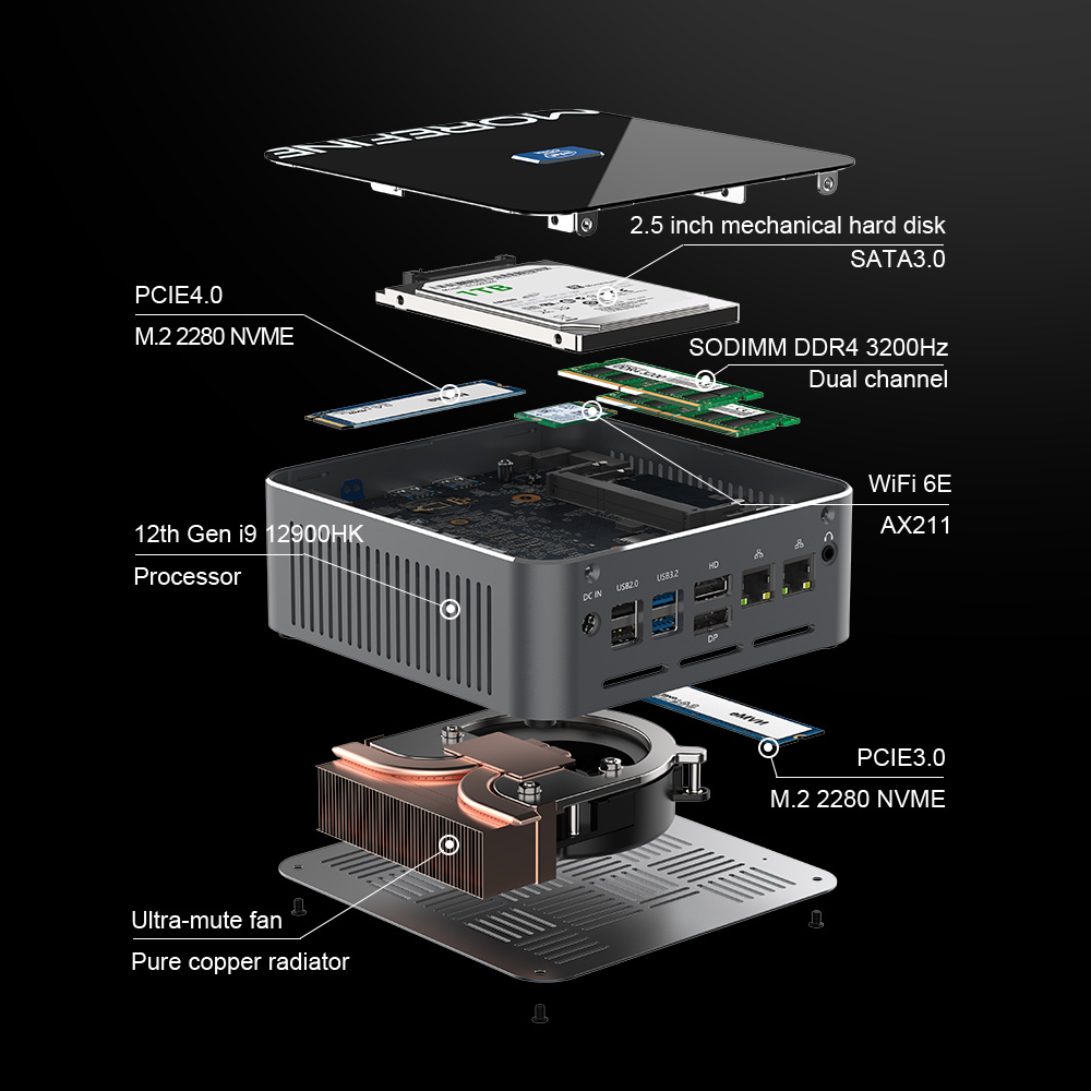 2025 كمبيوتر صغير Intel Core i - مراجعة Intel Core I9 13900H Mini Pc وسعره