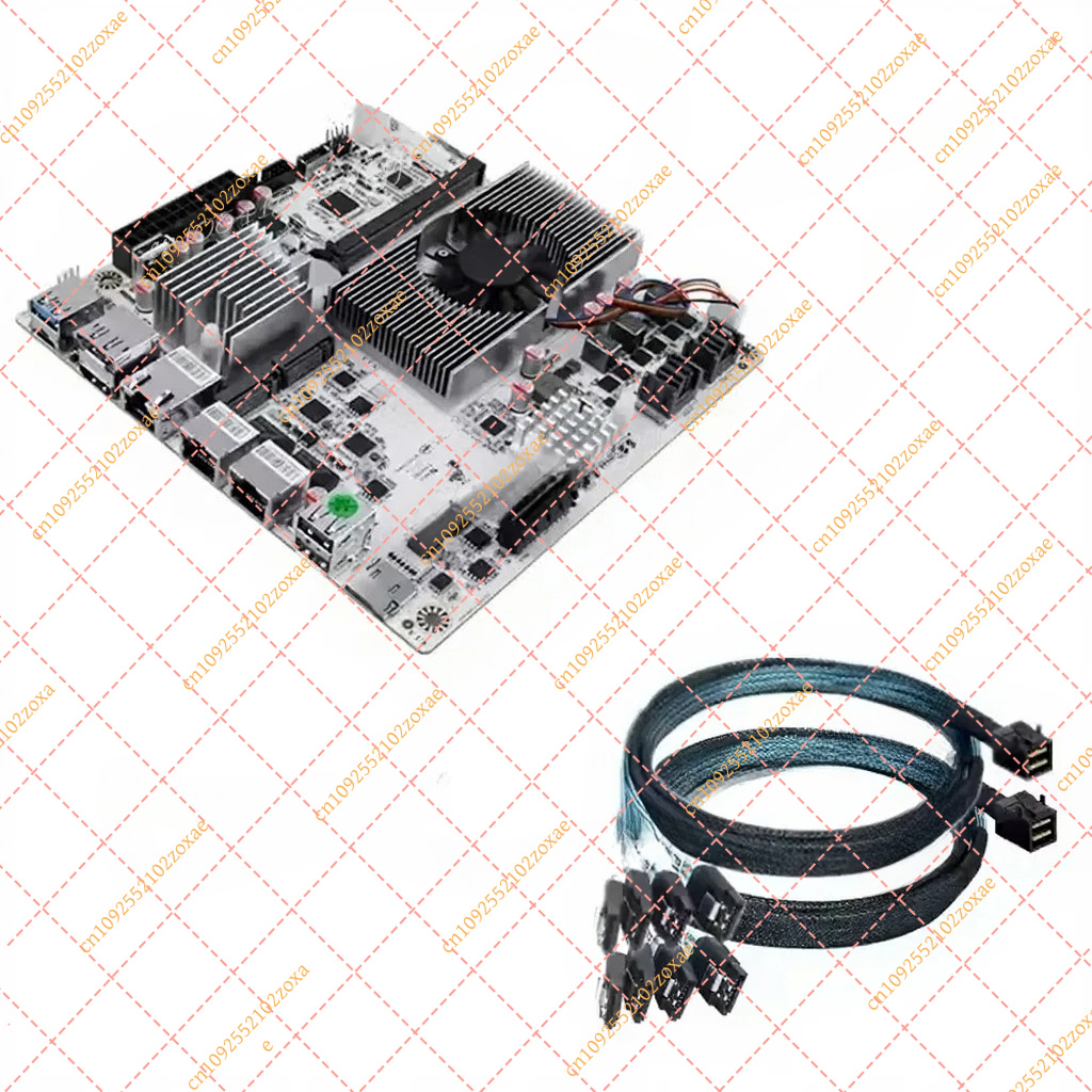 لوحة أم N150 N100 N305 للحاجز  - مراجعة Nas Motherboard 8 Sata Mini Itx وسعره