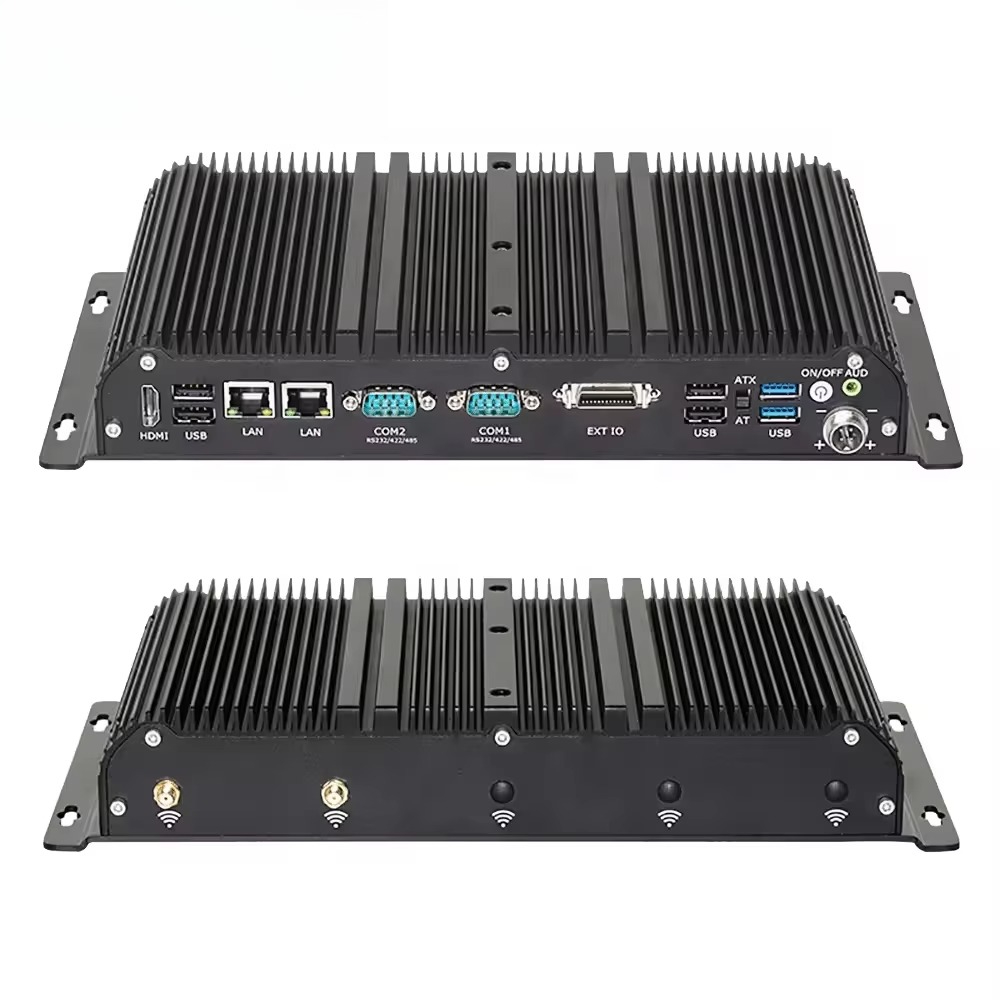 كمبيوتر صناعي مدمج قوي بدون مر - مراجعة Fanless Industrial Pc Rs485 Core I7 وسعره