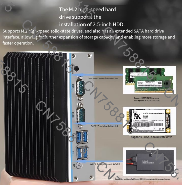 جهاز كمبيوتر صناعي مدمج بدون م - مراجعة Fanless Industrial Pc Rs485 Core I7 وسعره
