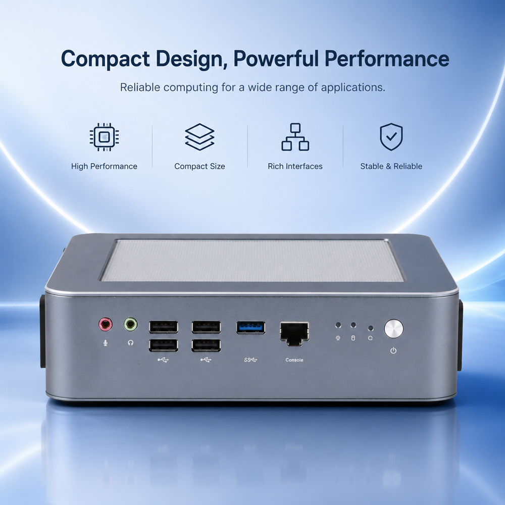 كمبيوتر صغير Qotom Q51551ST مع - مراجعة Dual Lan 10G Sfp+ Mini Pc وسعره