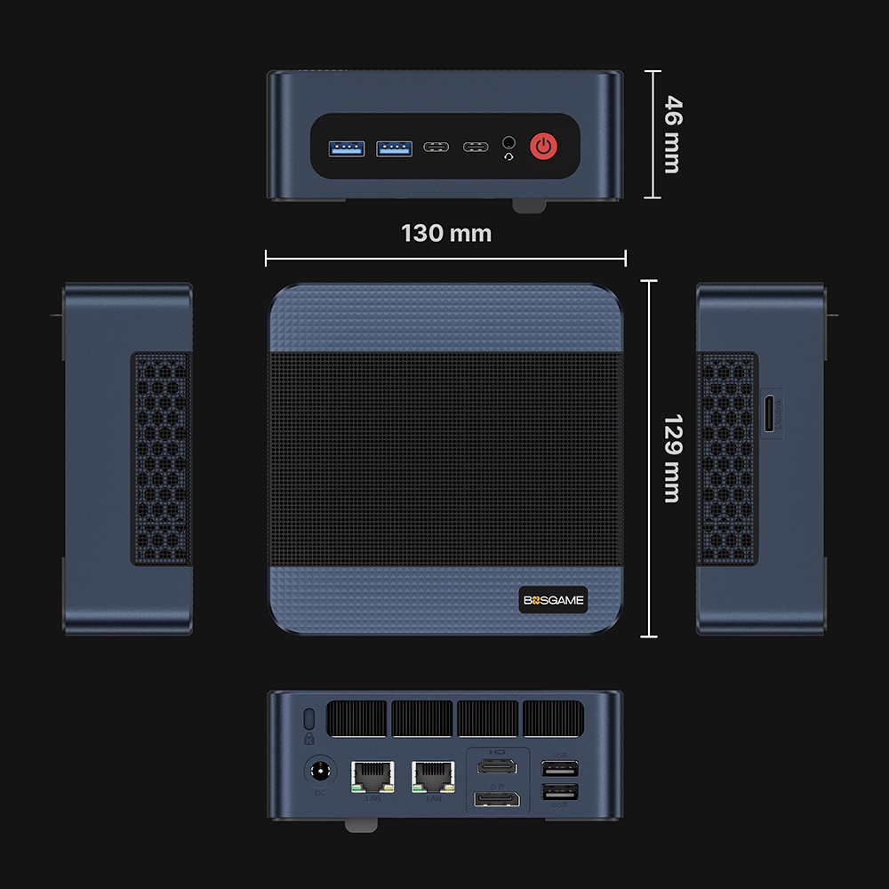 كمبيوتر مصغر BOSGAME M4 Neo مع - مراجعة Amd Ryzen 7 7840Hs Mini Pc وسعره