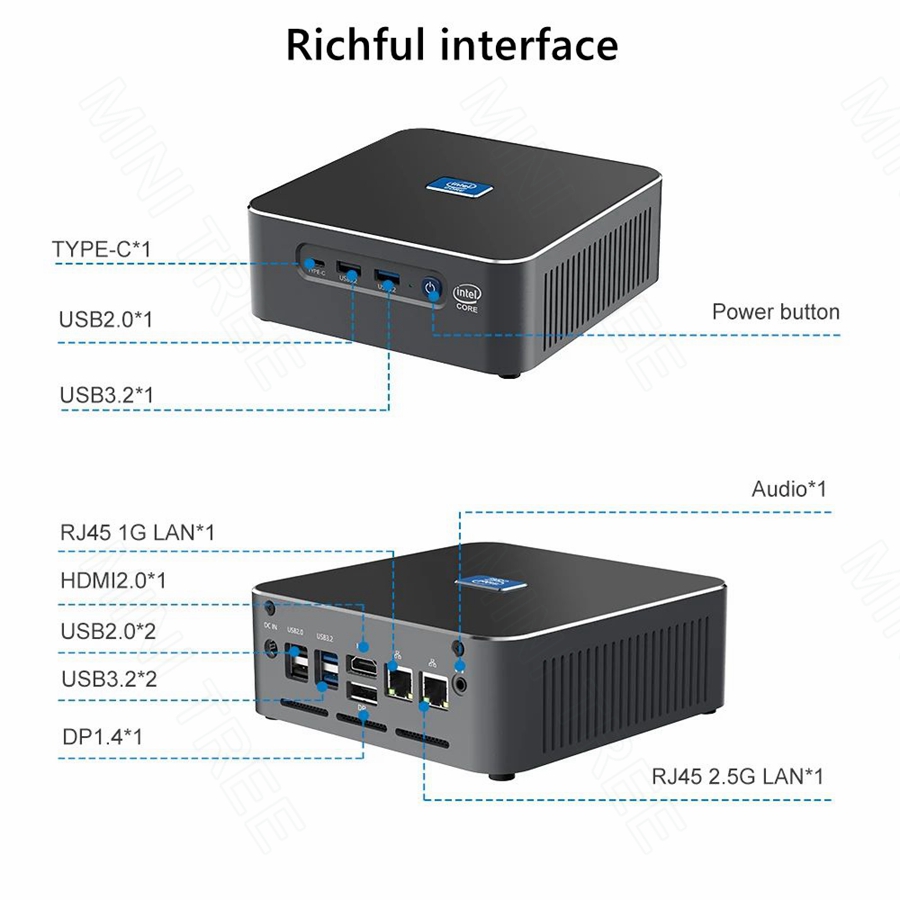 إنتل-نوك ميني كمبيوتر ألعاب ،  - مراجعة Intel Core I9 13900H Mini Pc وسعره