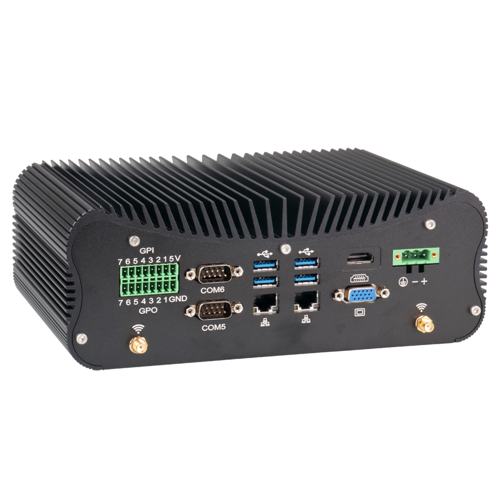 كمبيوتر صغير صناعي بدون مروحة  - مراجعة Fanless Industrial Pc Rs485 Core I7 وسعره